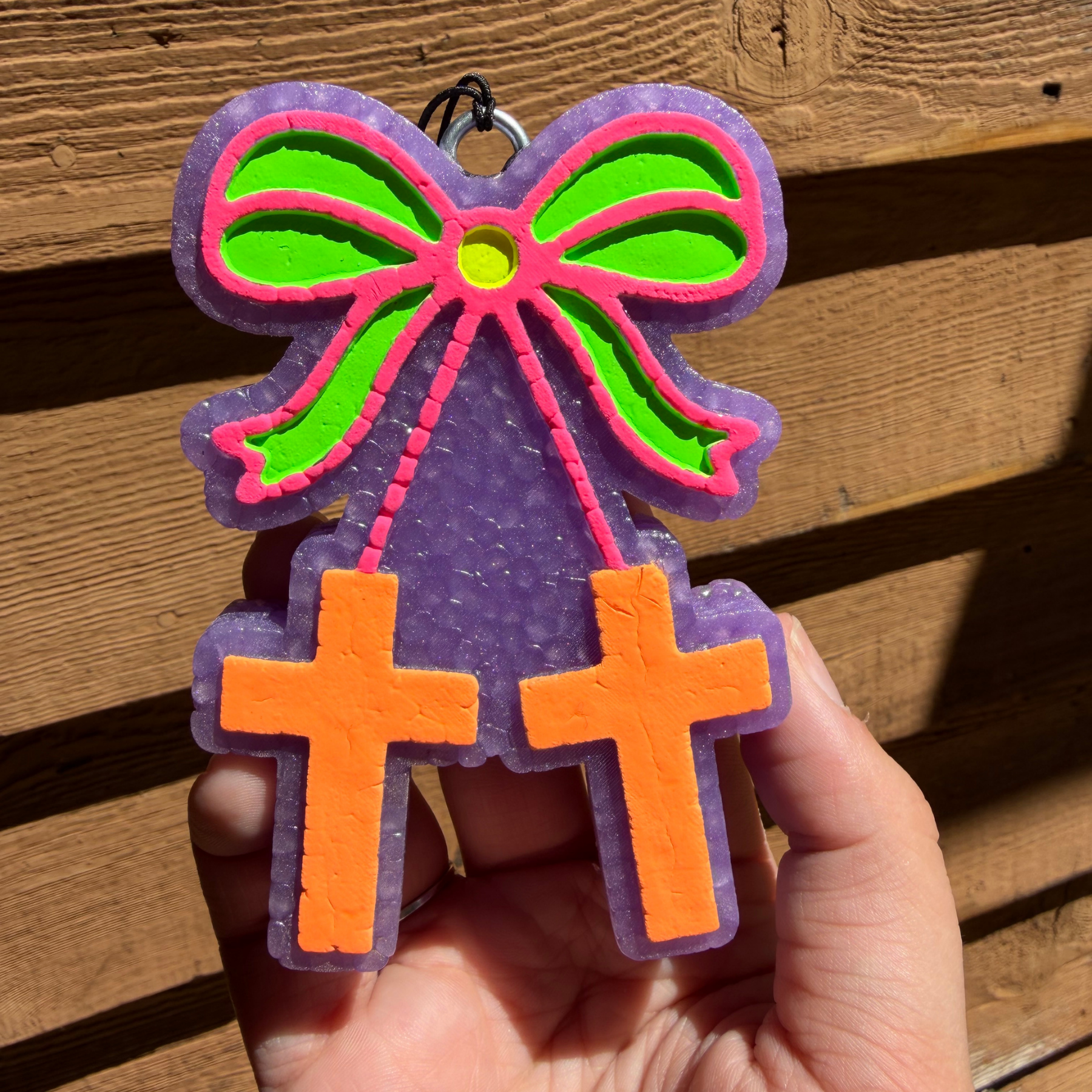 Cross Cherries Bow Freshie
