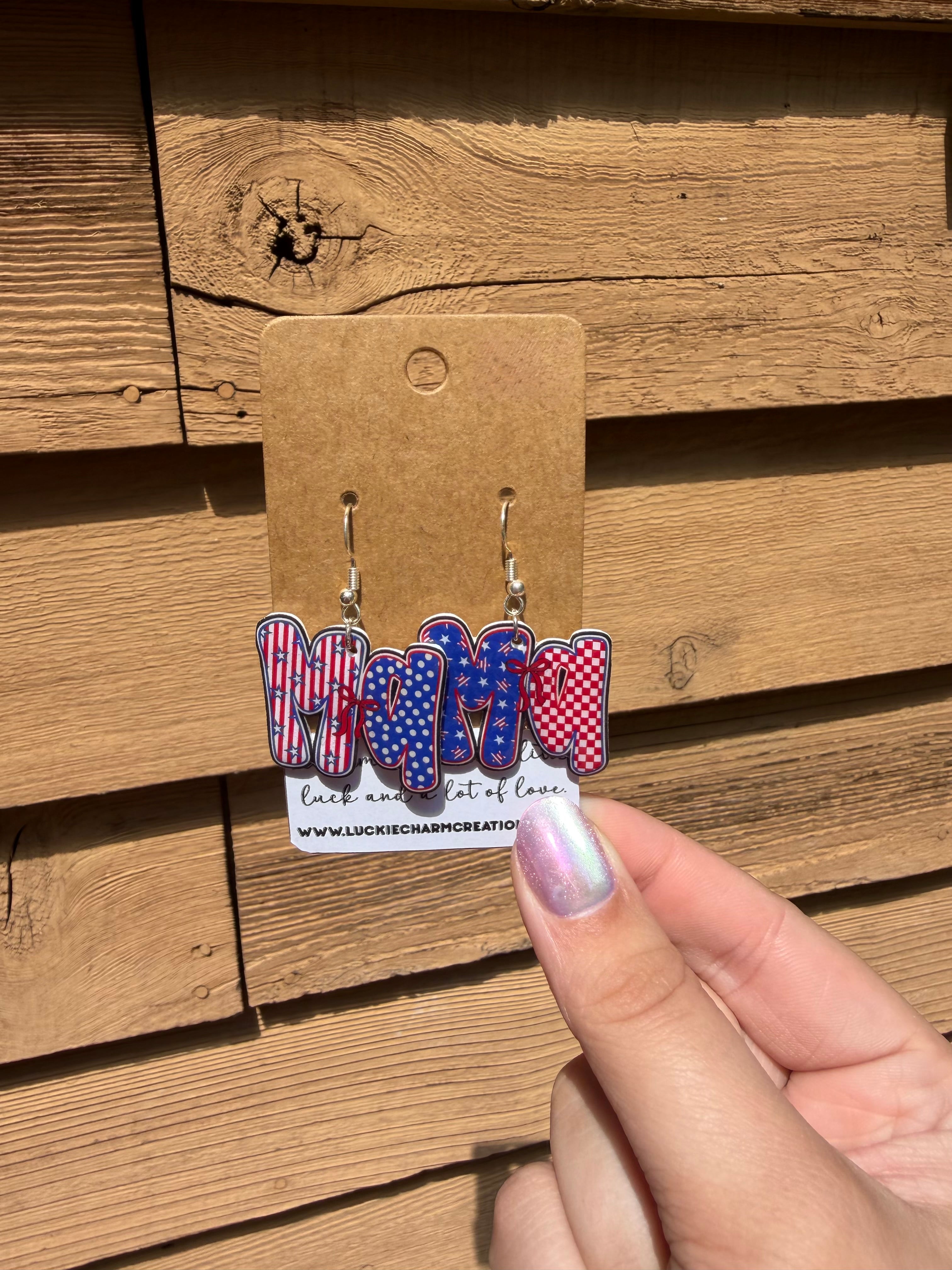 Patriotic Mama Dangle