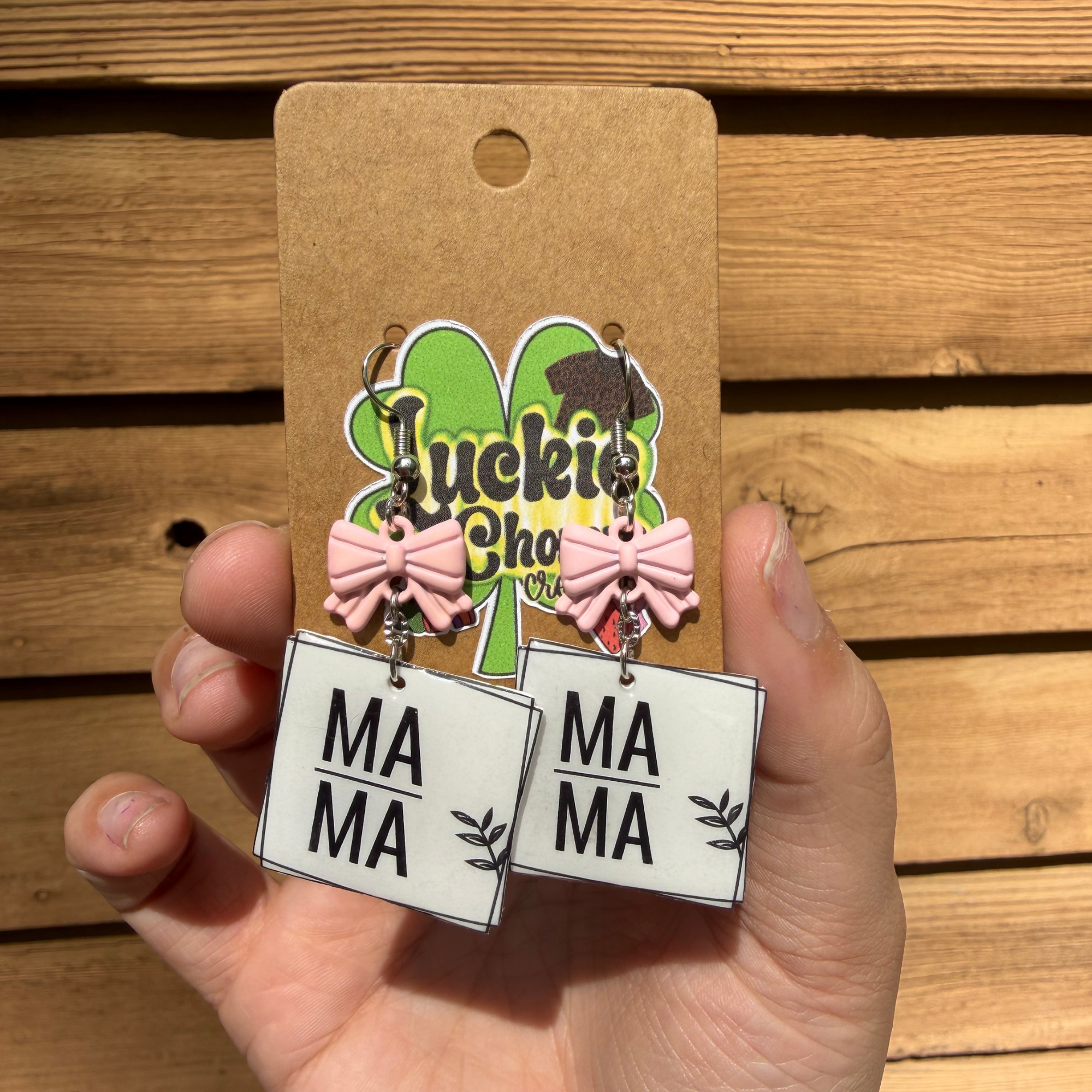 Mama Frame with Bow Dangle