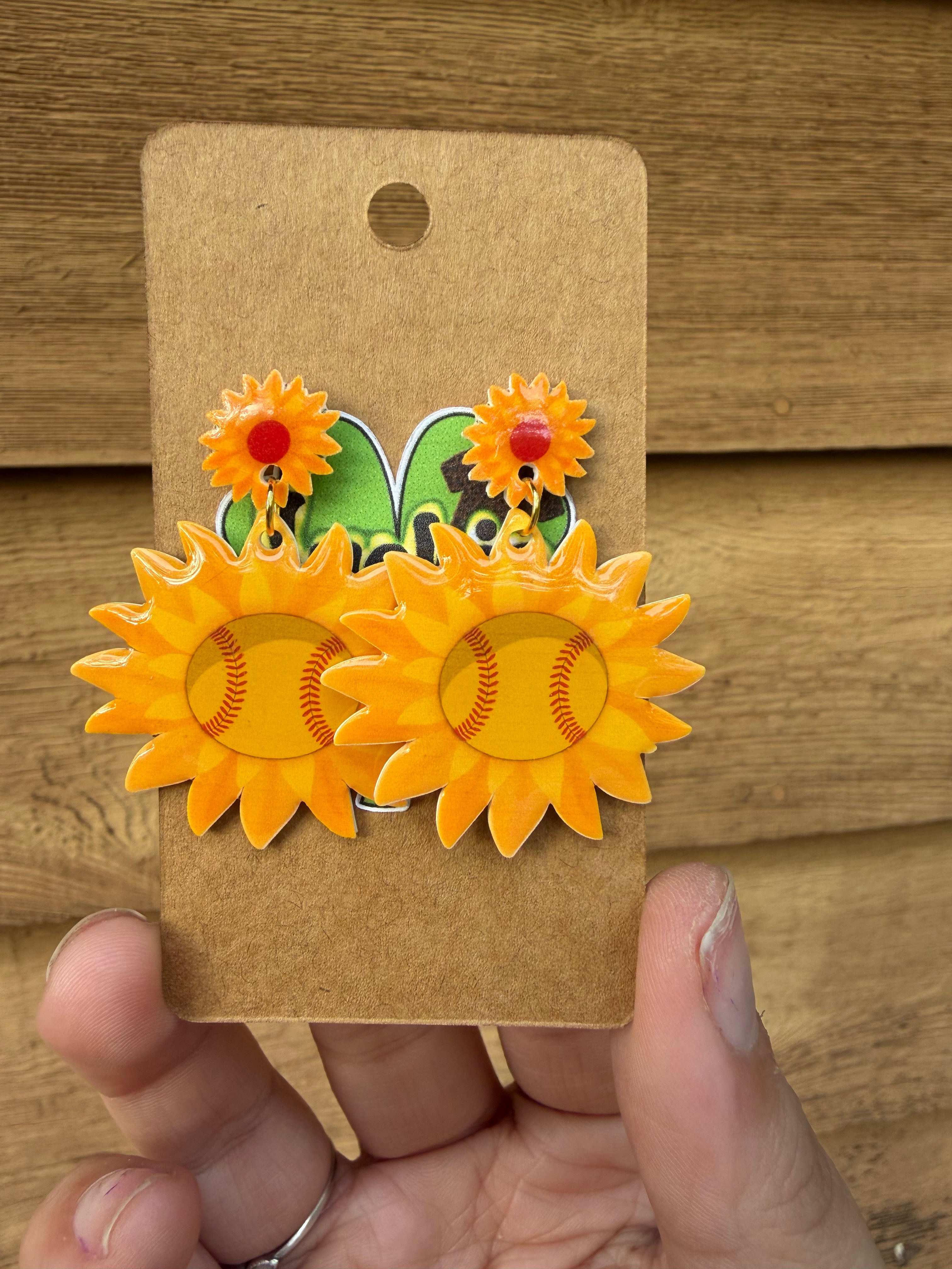 Floral Sport Drop Dangle