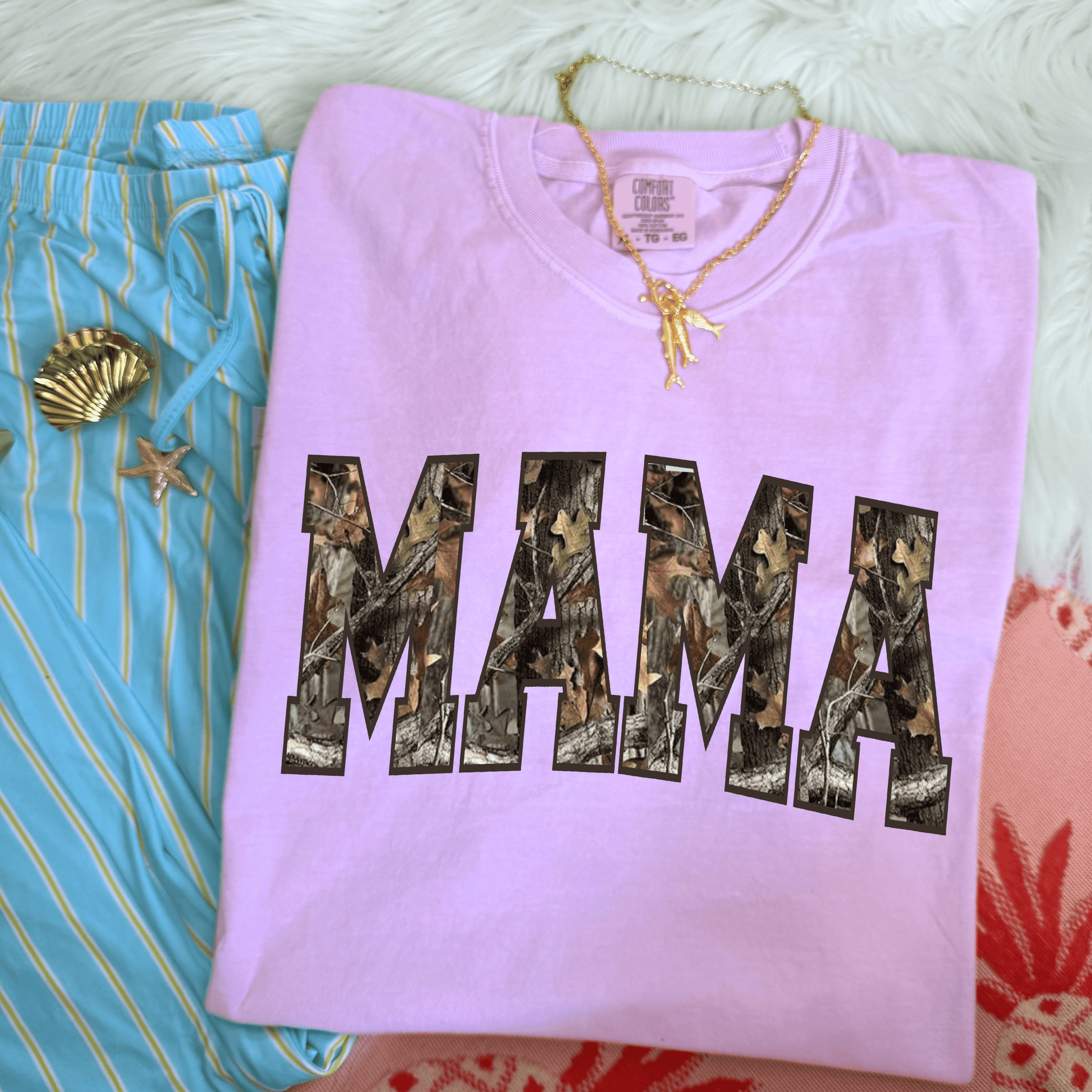 Camo Mama Graphic T-Shirt