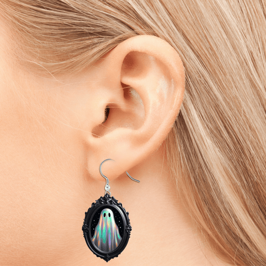 Vintage Framed Ghost Dangle