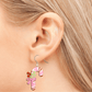 Pink Candy Cane Dangle