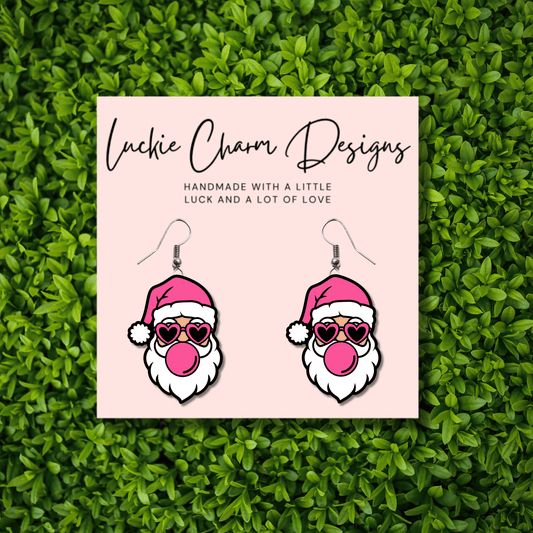 Pink Santa Bubblegum Dangle