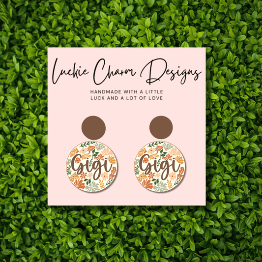 Gigi Floral Statement Drop Dangle