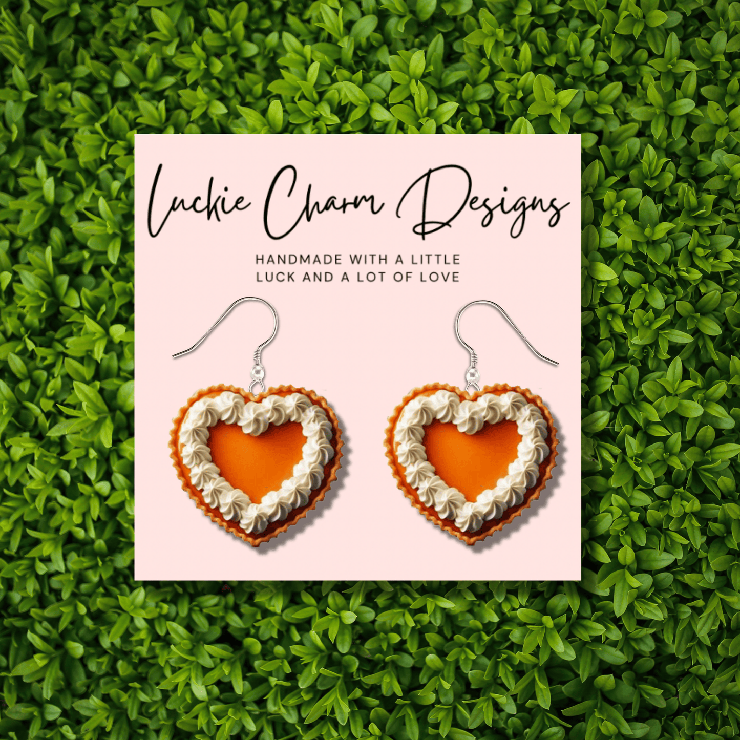 Heart-Shaped Pumpkin Pie Dangle