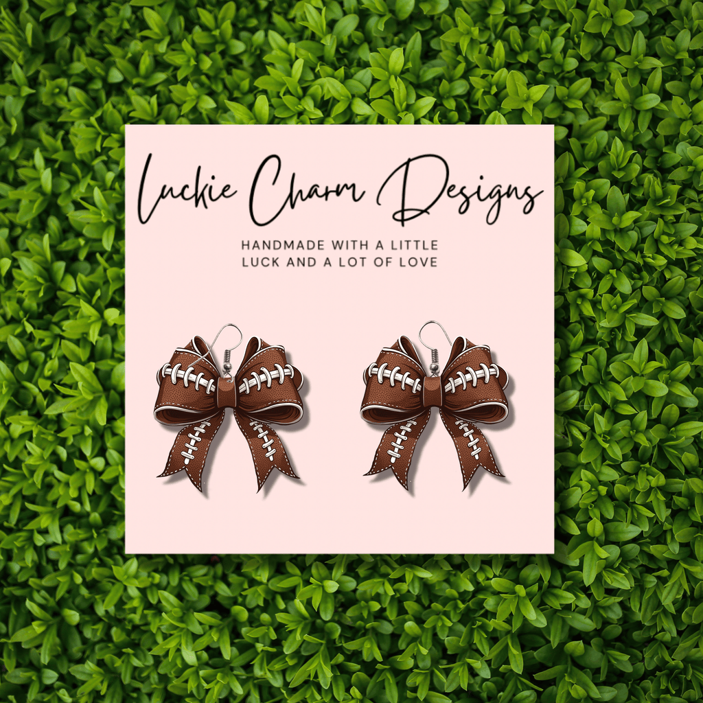 Football Bow Dangle