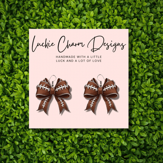 Football Bow Dangle