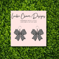 Checkered Bow Dangle