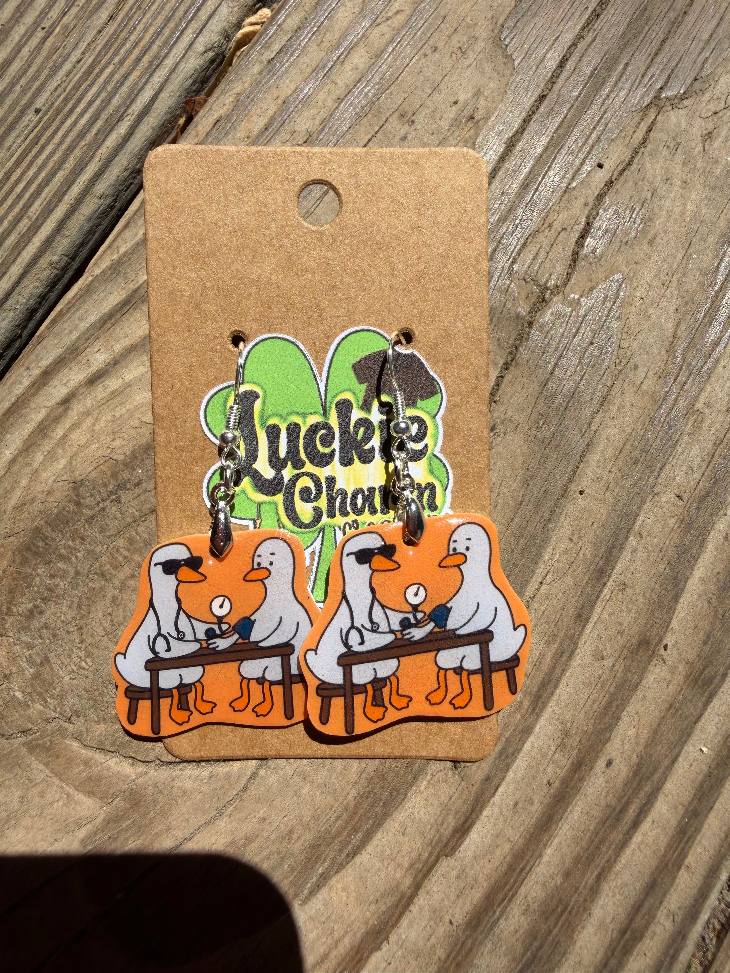 Goose Nurse Dangle Earring