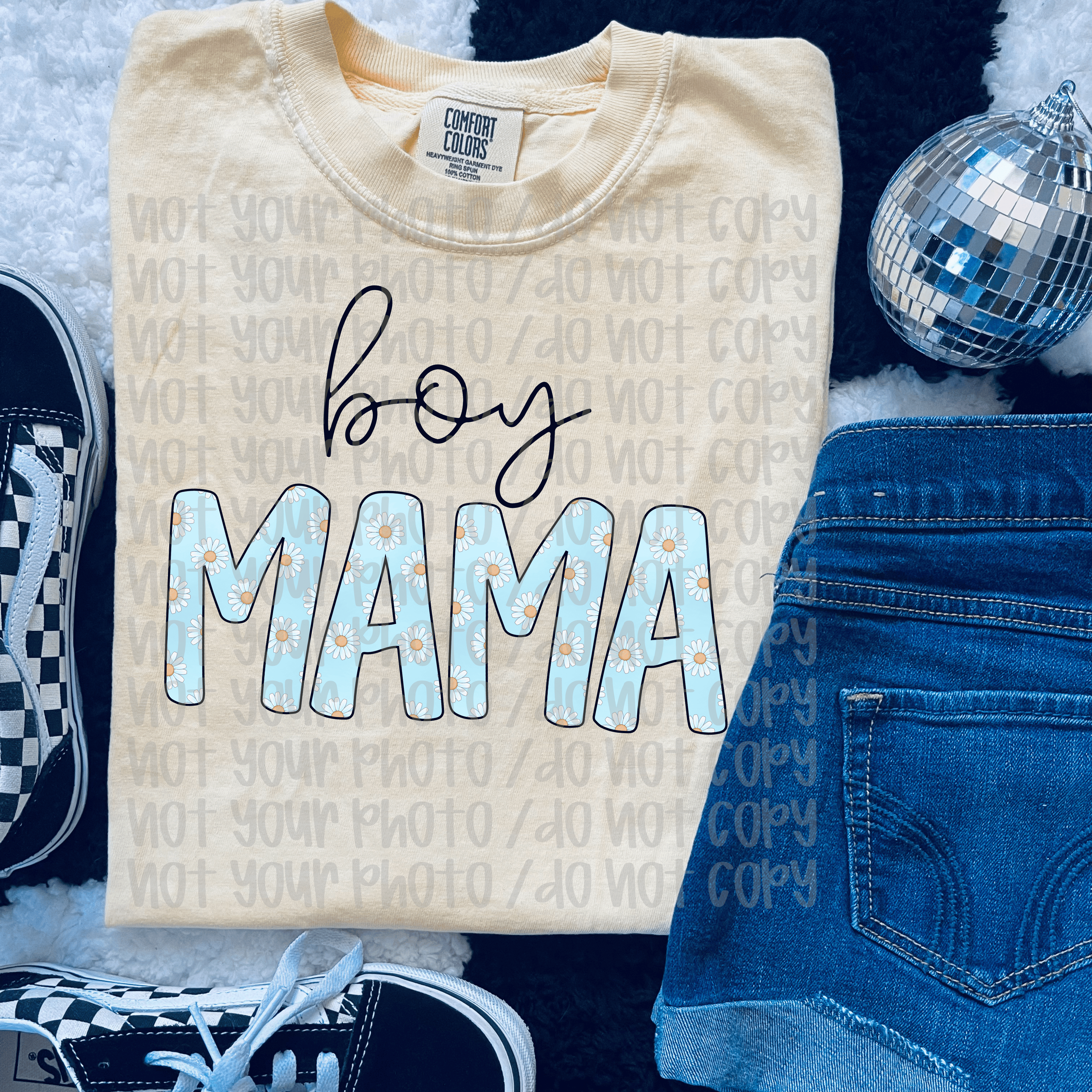 Daisy Boy Mama Graphic T-Shirt