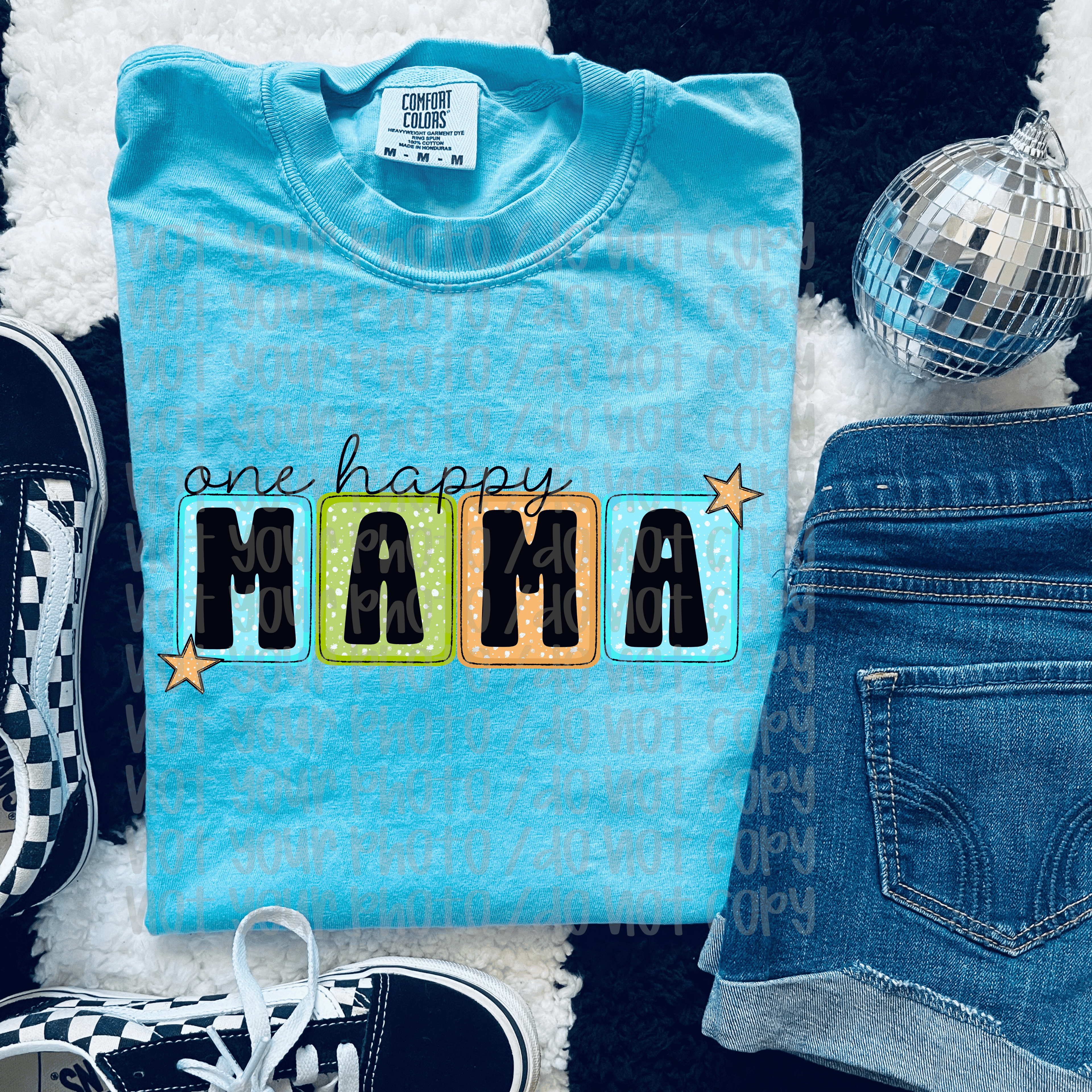 One Happy Mama Graphic T-Shirt