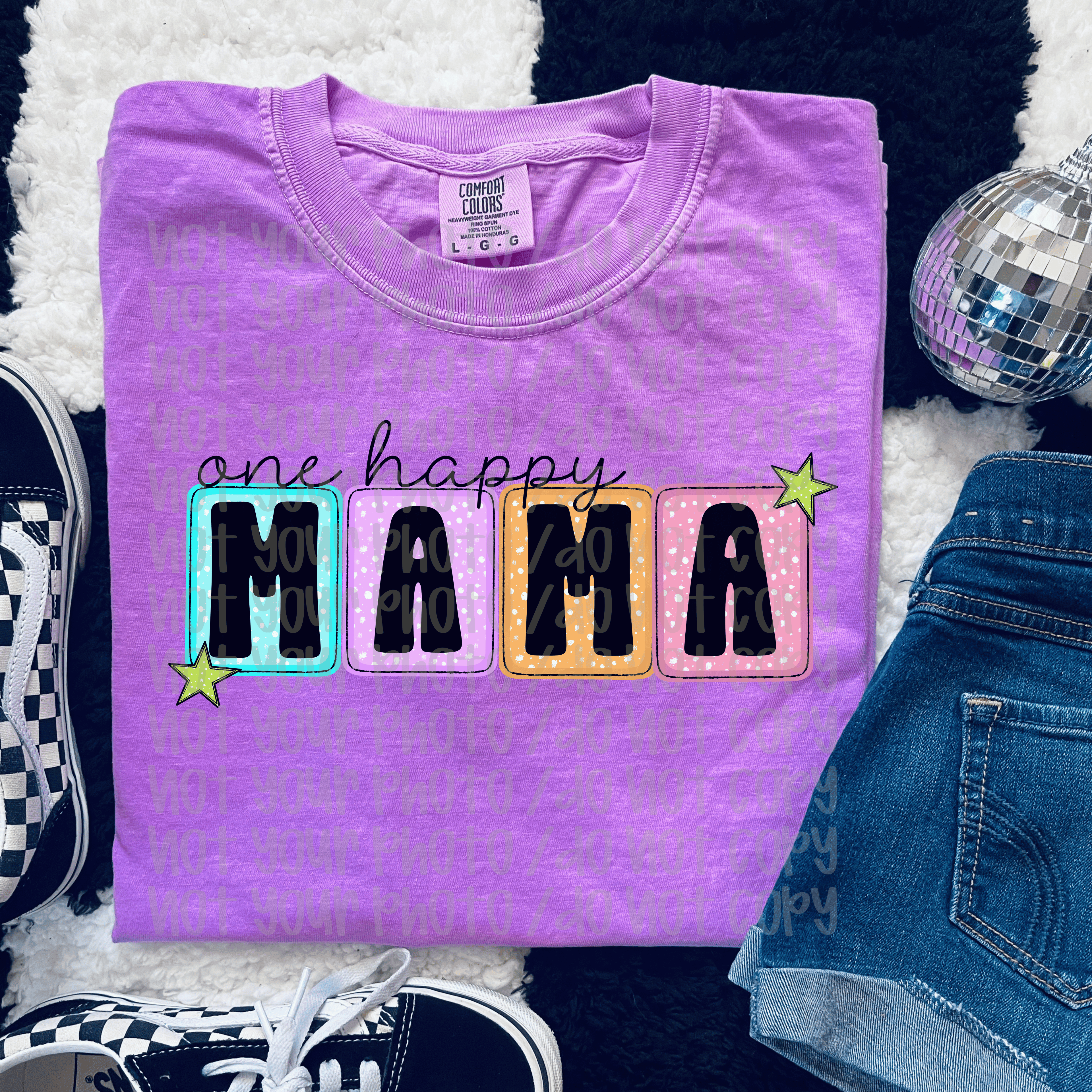 One Happy Mama Graphic T-Shirt