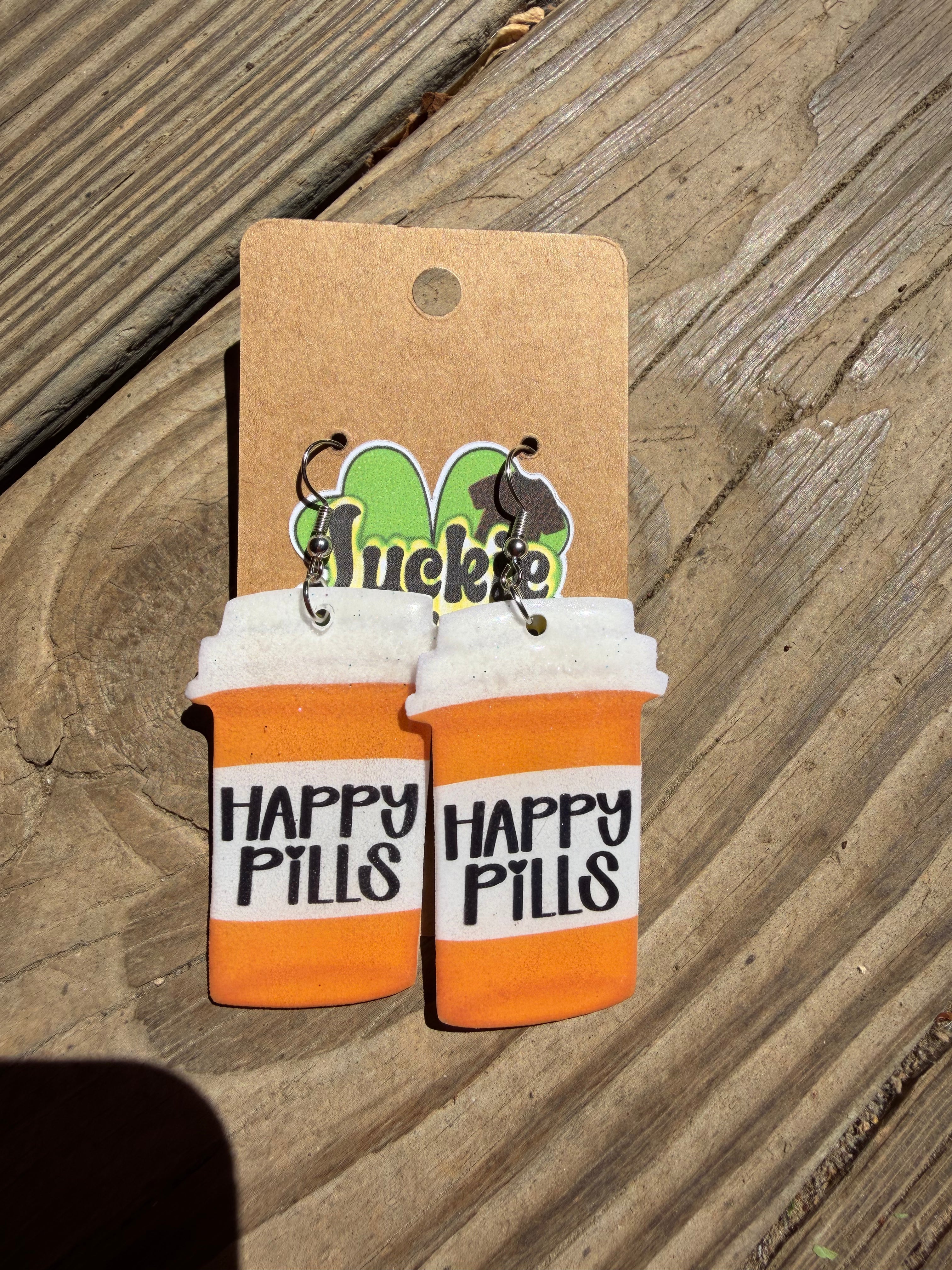 Rx Bottle Dangle & Stud Earring