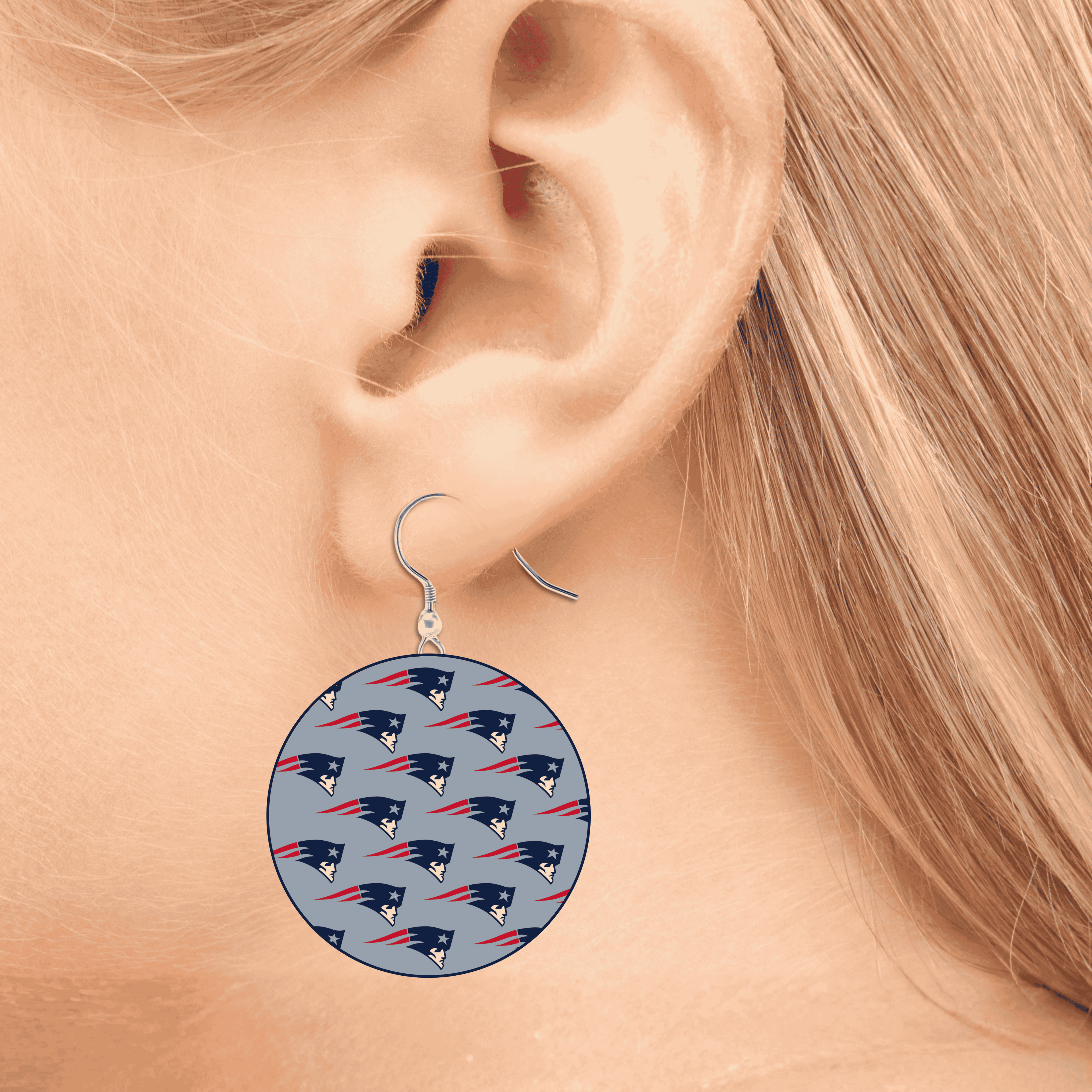 New England Patriots Dangle & Stud