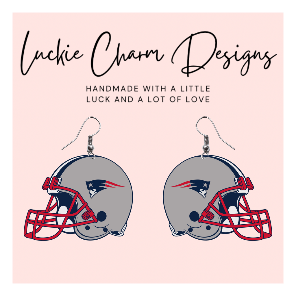 New England Patriots Helmet Dangle/Stud