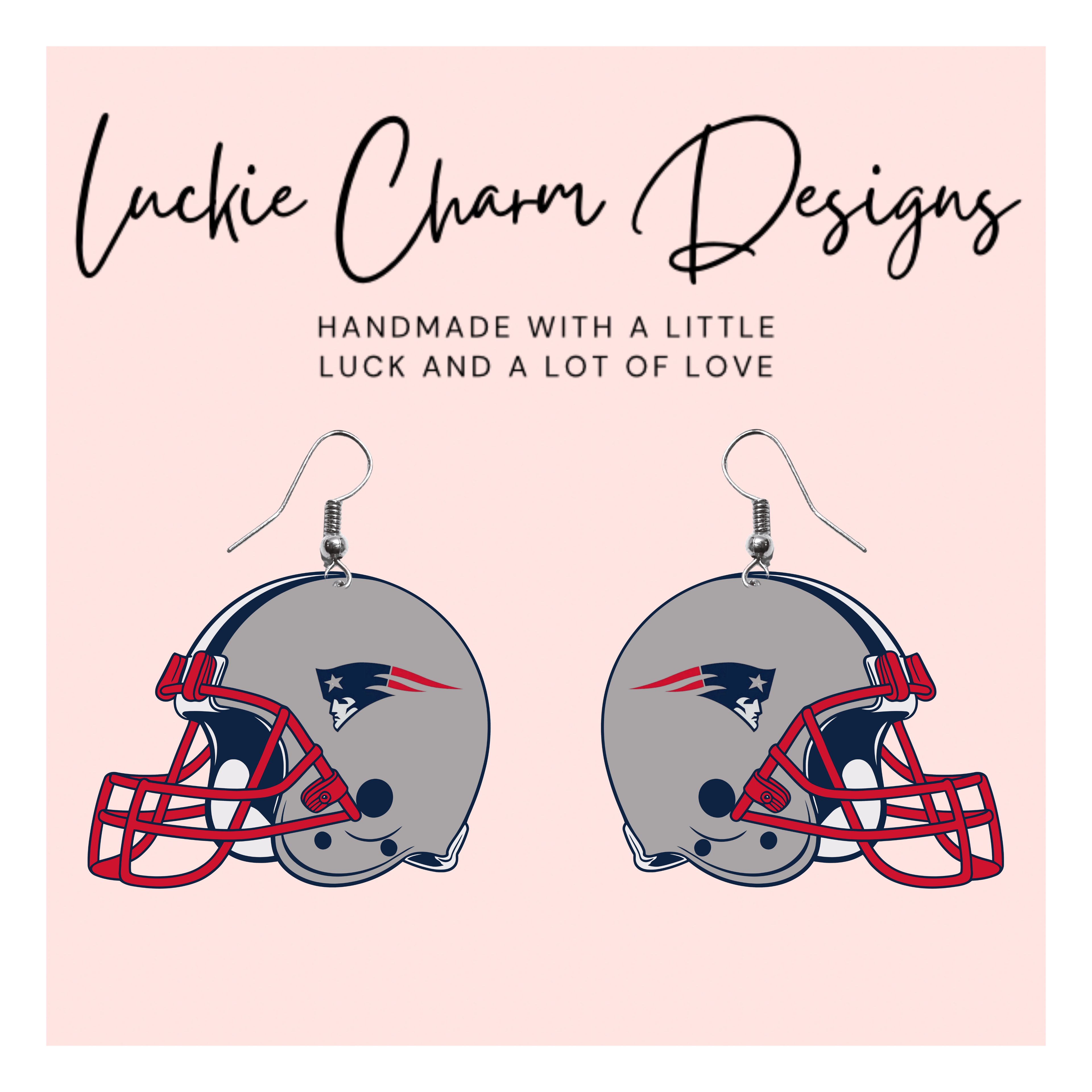 New England Patriots Helmet Dangle/Stud