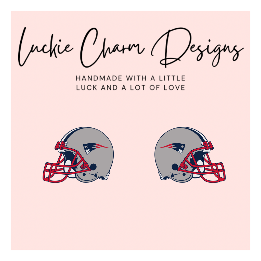 New England Patriots Helmet Dangle/Stud