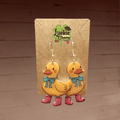 Duck with Rainbows Dangle