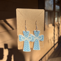 Floral Cross Dangle