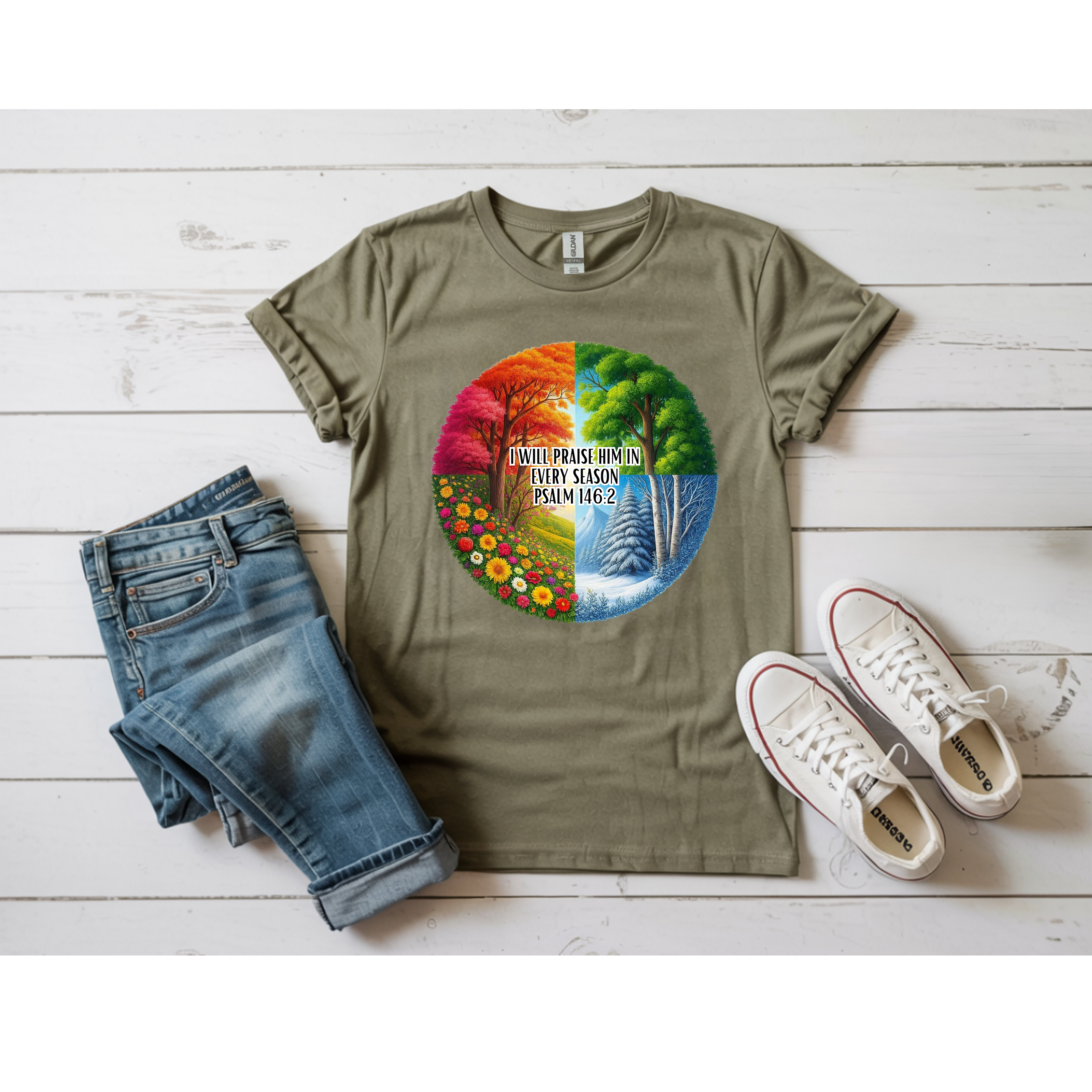 I Will Praise Him In Every Season Graphic Tee