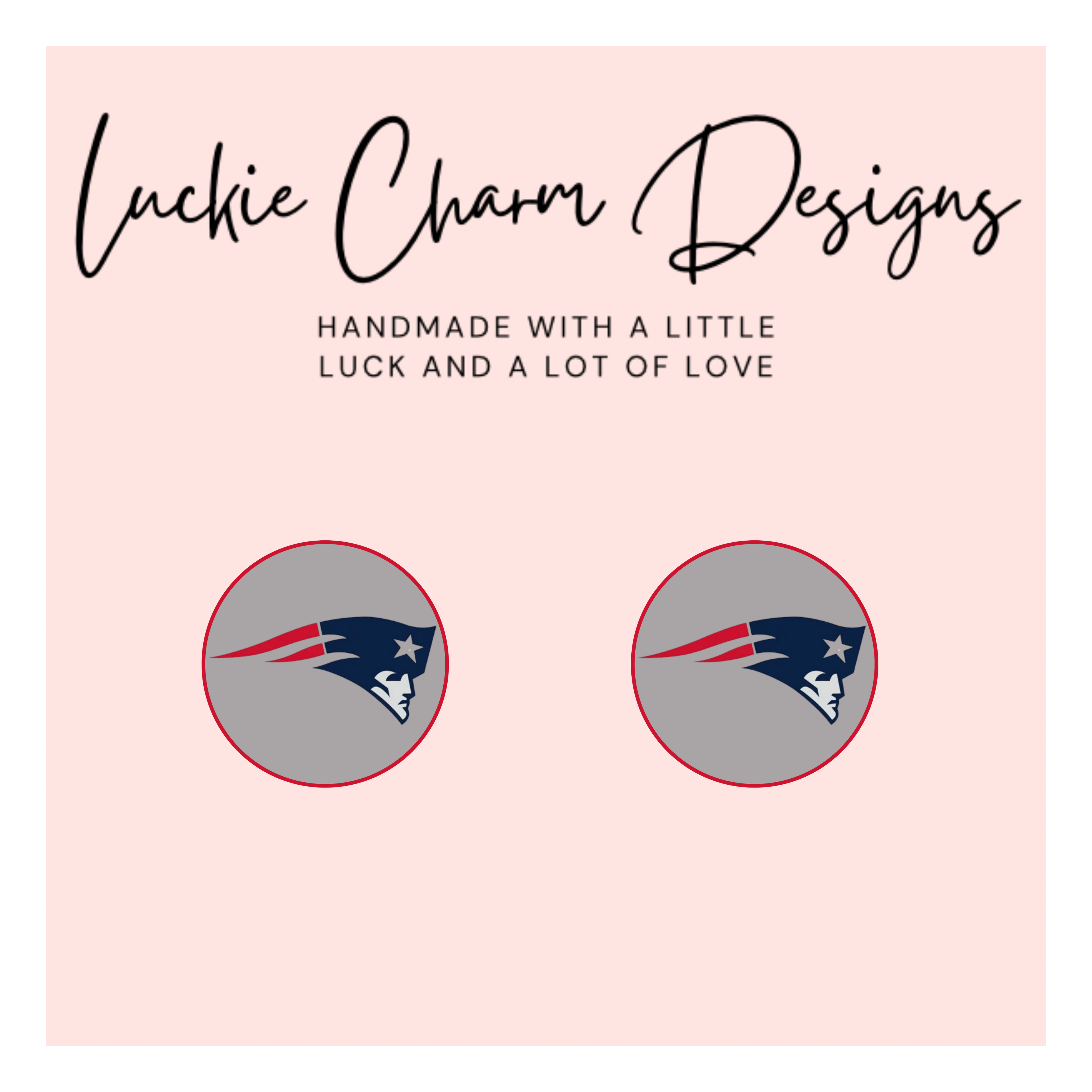Patriots Logo Dangle/Stud