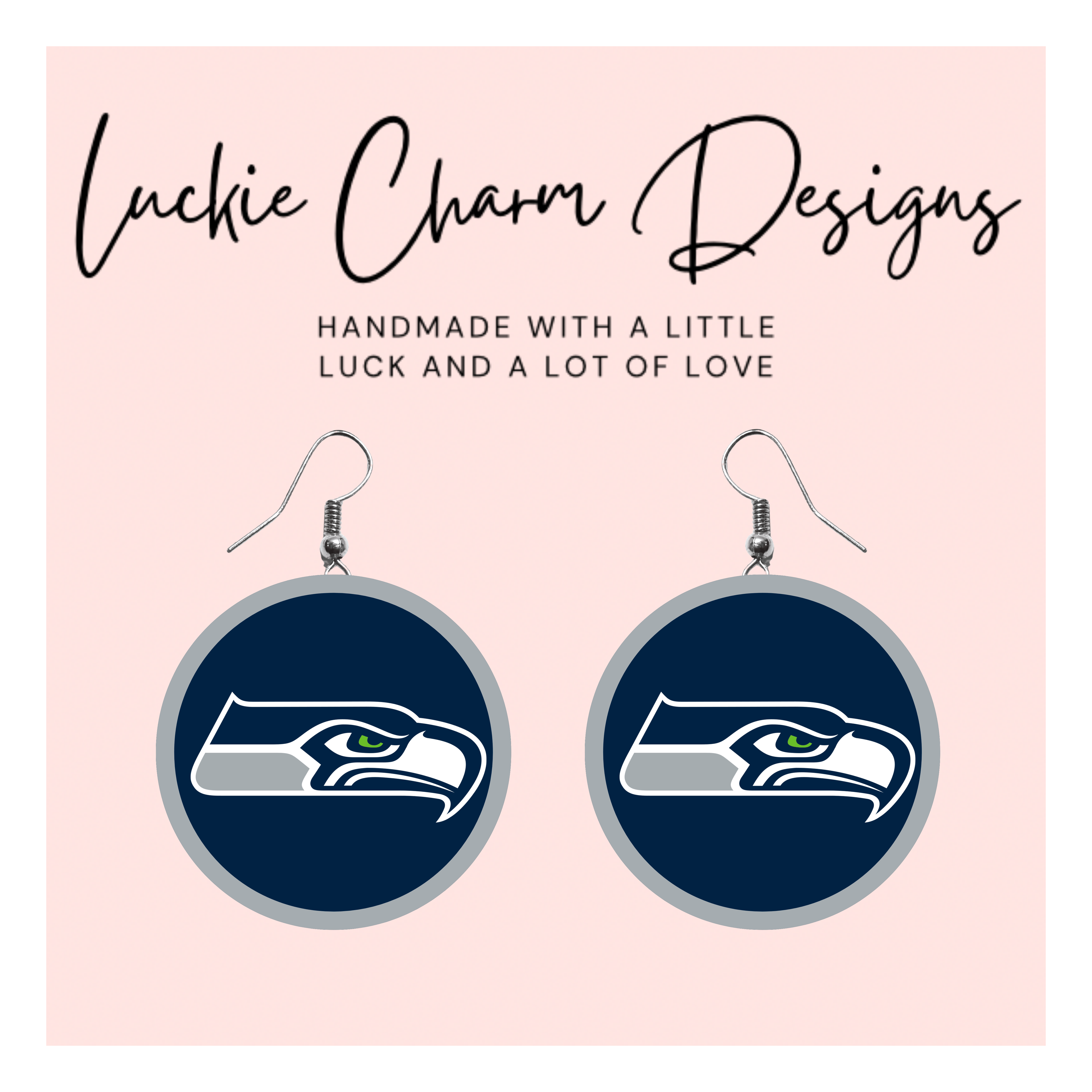 Seattle Seahawks Logo Dangle/Stud